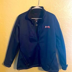 Women’s NWOT Large Antigua zip up Atlanta Braves Jacket.